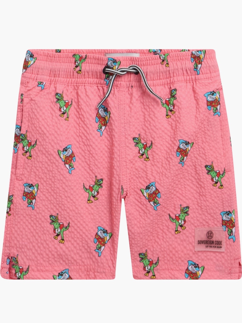 Sovereign Code boys Navarro Volley Swim
Trunks shorts dinosaurs sharks sz 5 NWT